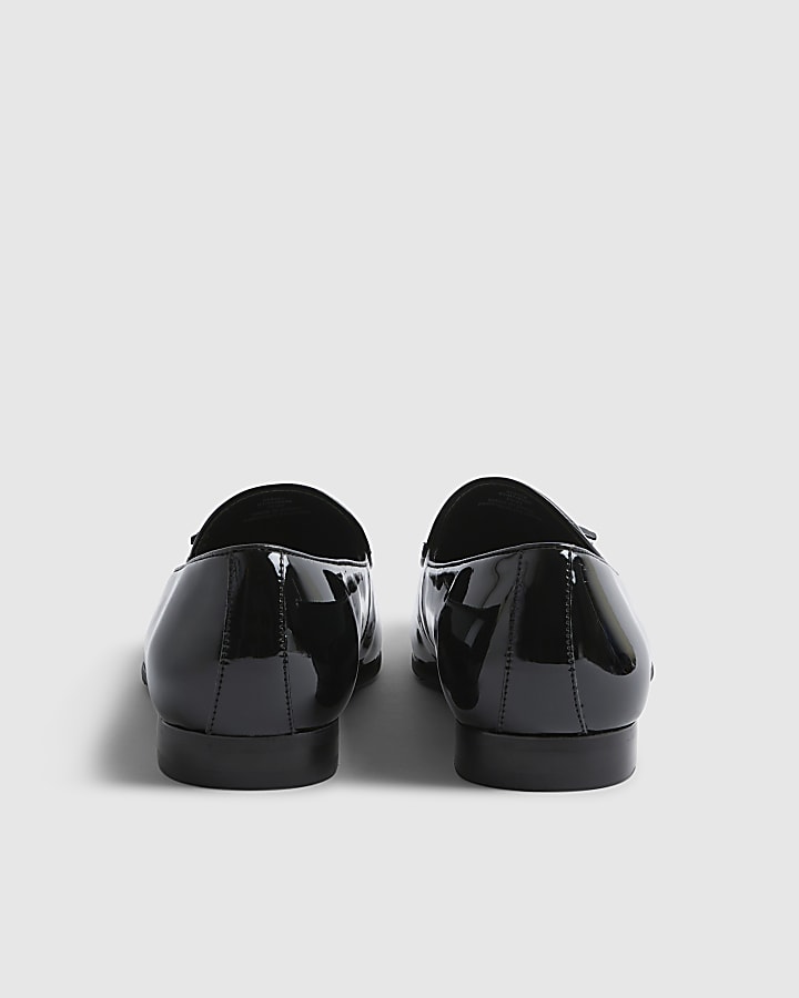 Black Patent Tassel Loafers