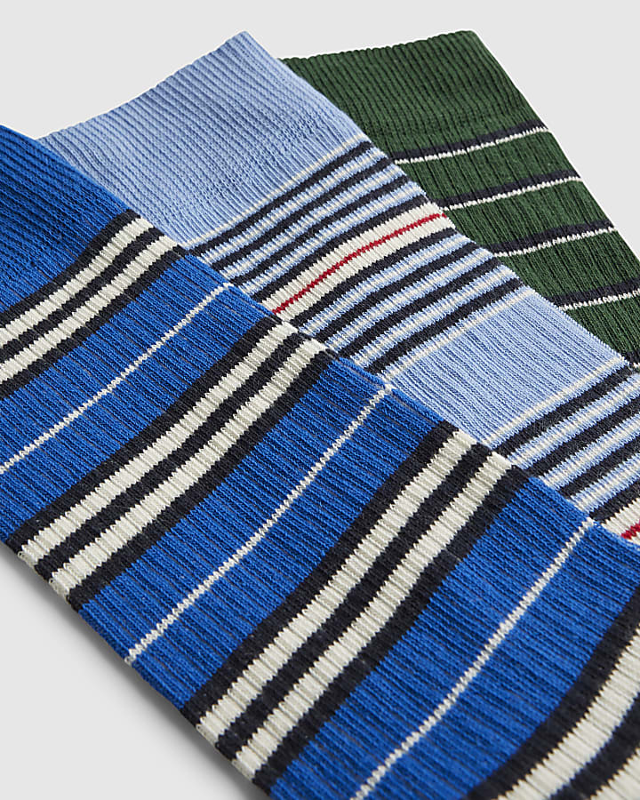 Multi Colour Stripe Pack Of 5 Socks