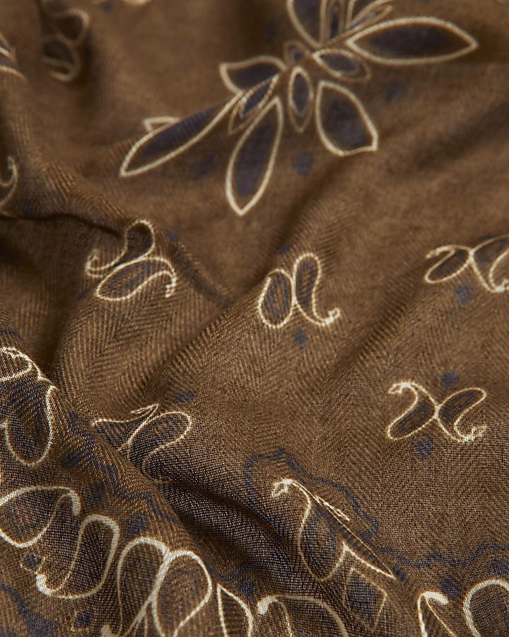 Khaki Paisley Bandana