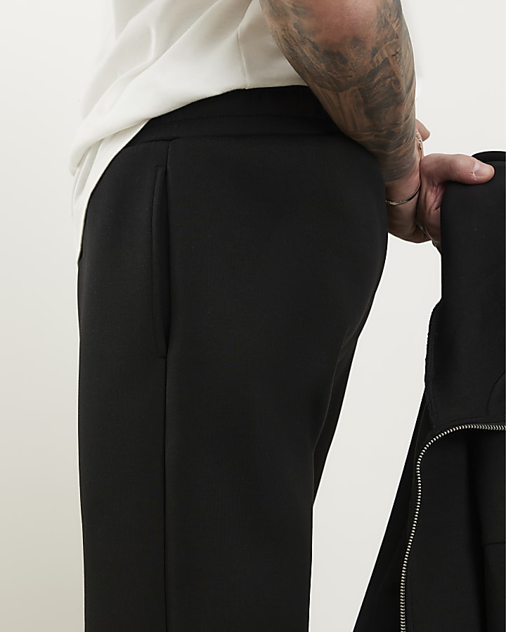 Black Regular Fit Premium Joggers