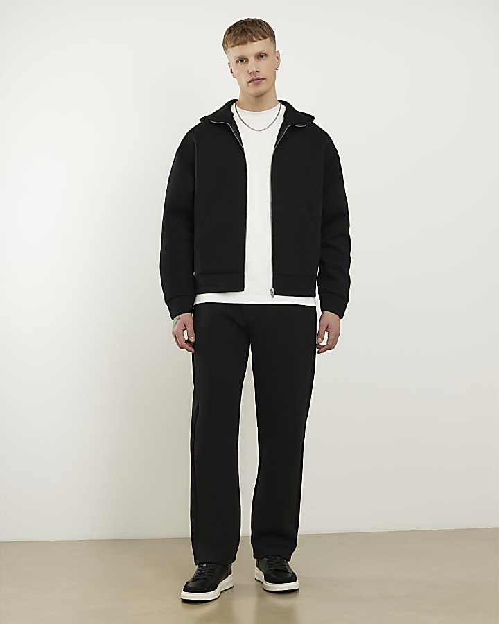 Black Regular Fit Premium Joggers