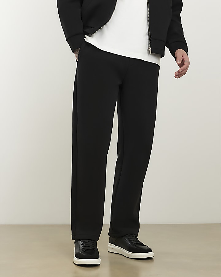 Black Regular Fit Premium Joggers