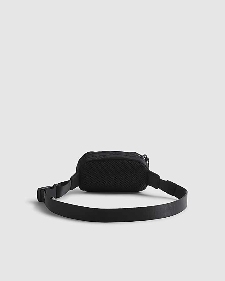 Black Ripstop Mini Crossbody Bag