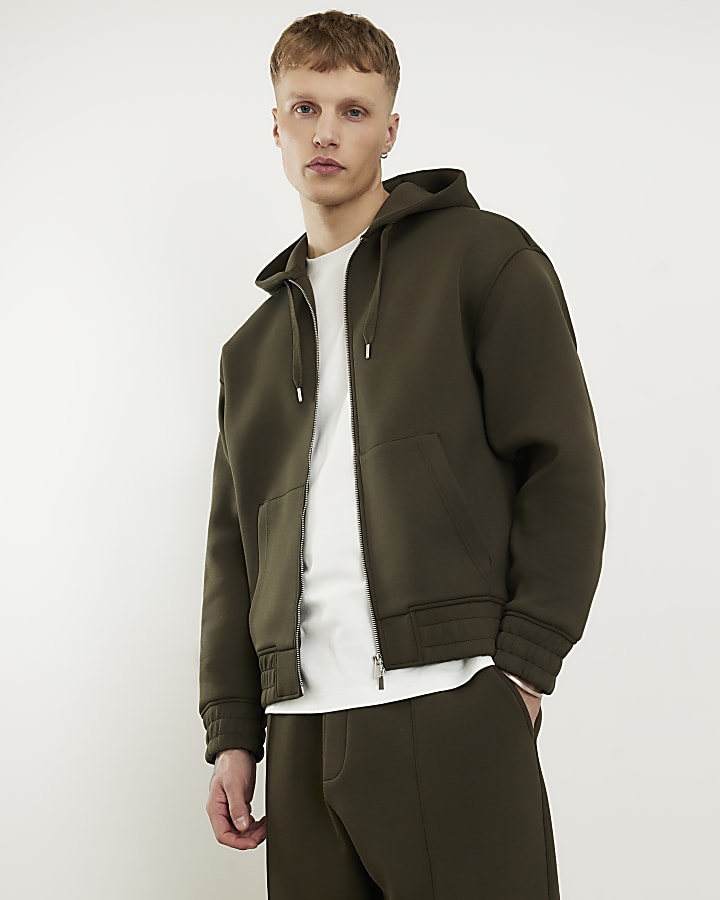 Khaki Oversized Premium Sanctuaire Hoodie