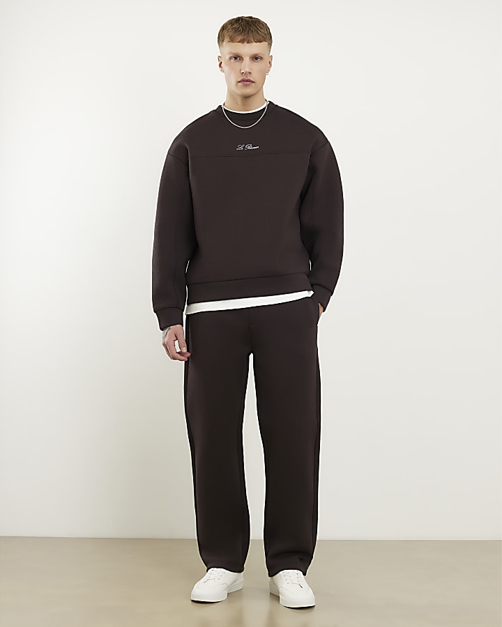 Brown Oversized Premium Sweatshirt