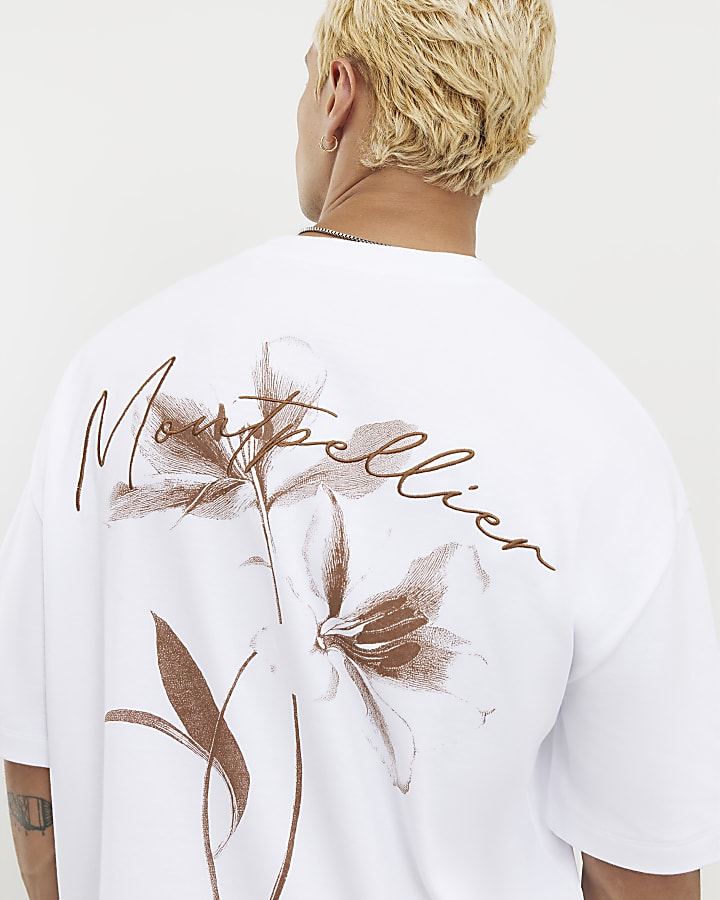 White Montpellier Floral T-Shirt