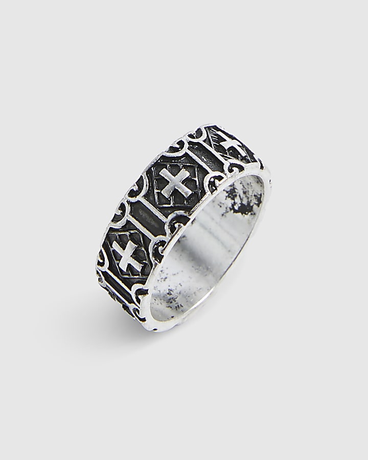 Silver Cross Ring