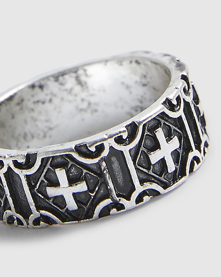 Silver Cross Ring