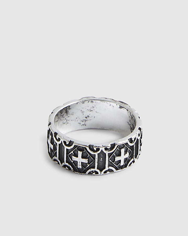 Silver Cross Ring