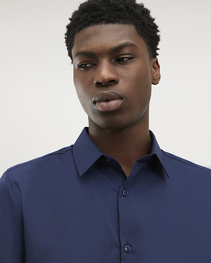 Navy Slim Fit Shirt