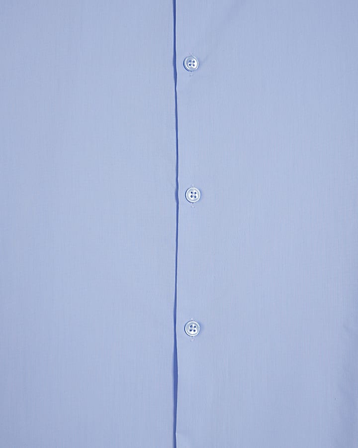 Blue Slim Fit Long Sleeve Shirt