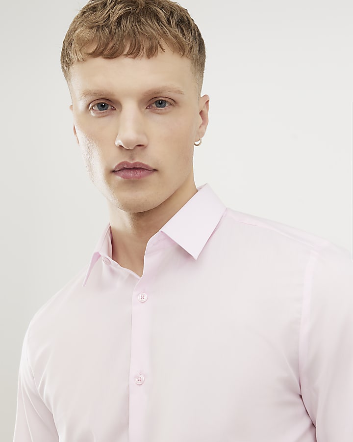 Pink Slim Fit Shirt