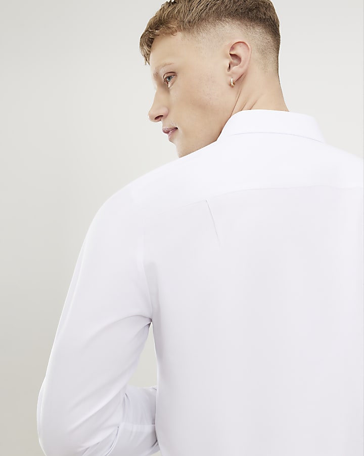 White Slim Fit Shirt