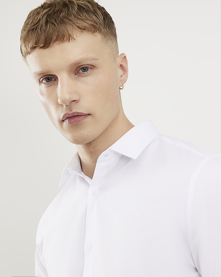 White Slim Fit Shirt