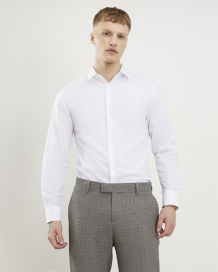 White Slim Fit Shirt