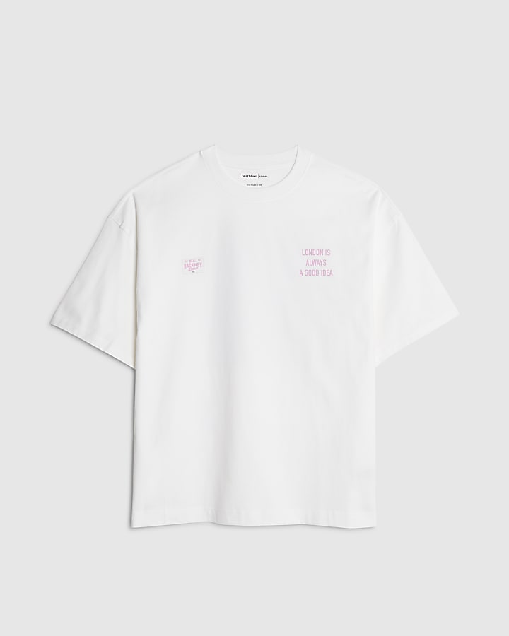 Real Hackney Dave White London T-Shirt