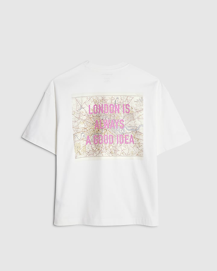 Real Hackney Dave White London T-Shirt