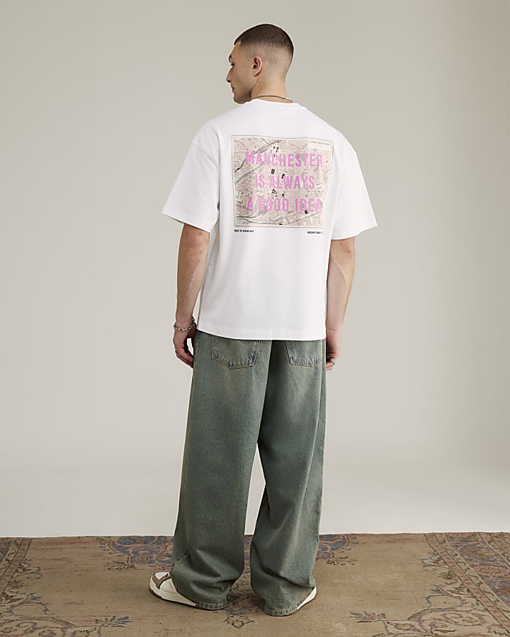 Real Hackney Dave White Manchester T-Shirt