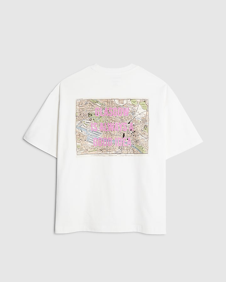 Real Hackney Dave White Glasgow T-Shirt