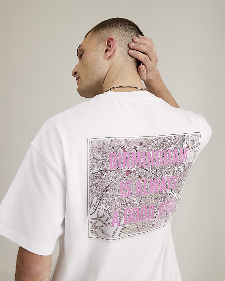 Real Hackney Dave White Birmingham T-Shirt