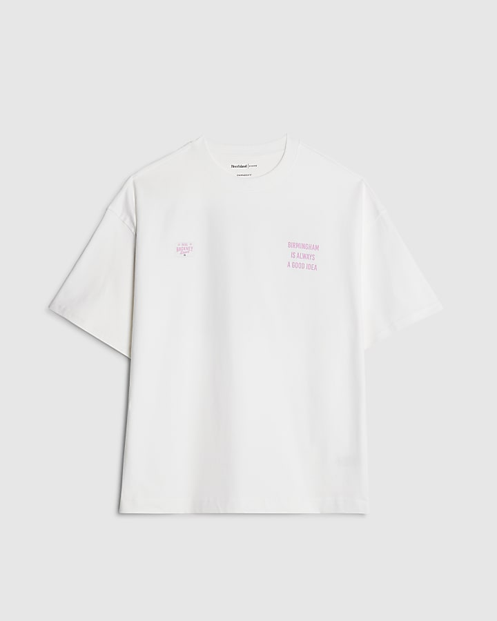 Real Hackney Dave White Birmingham T-Shirt