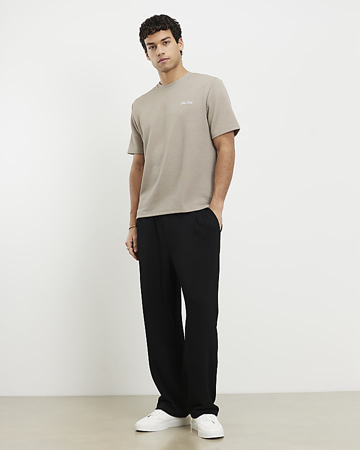 Beige Slim Fit Ame Saint T-Shirt