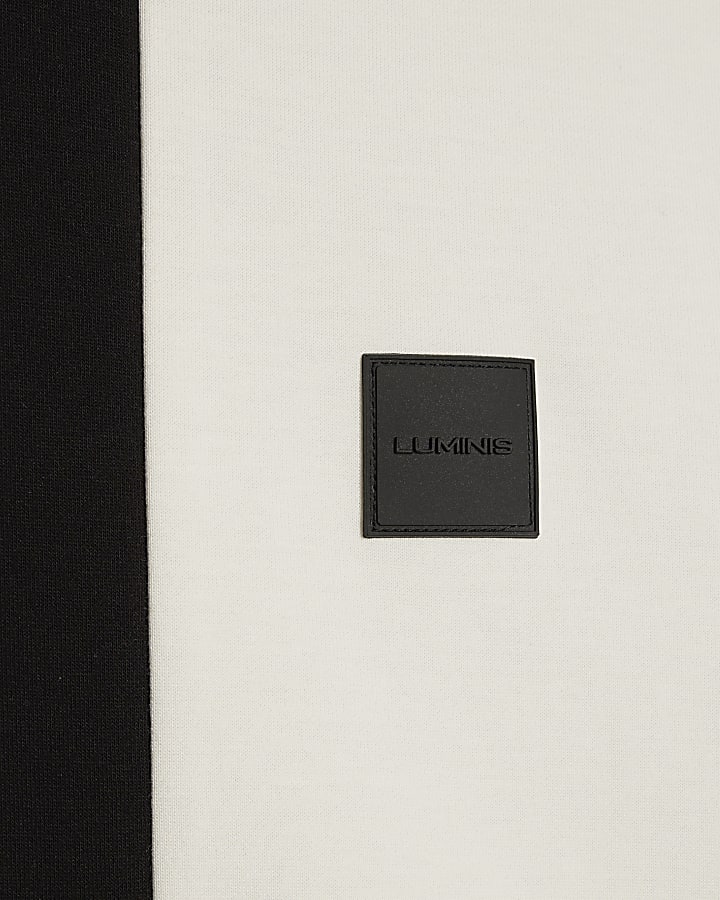 Black Slim Fit Blocked T-shirt