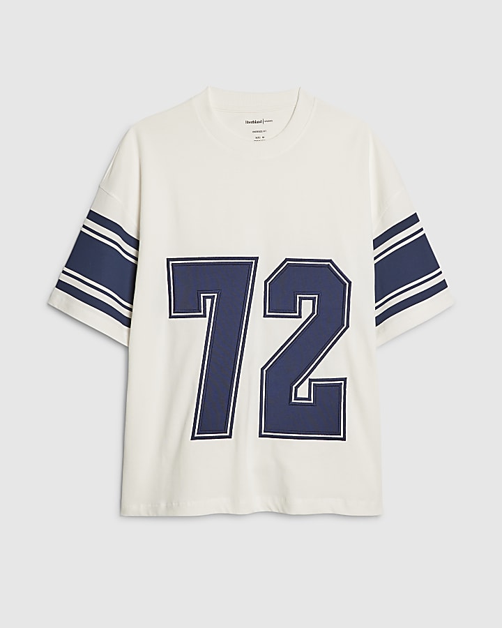 White Oversized Fit 72 T-Shirt