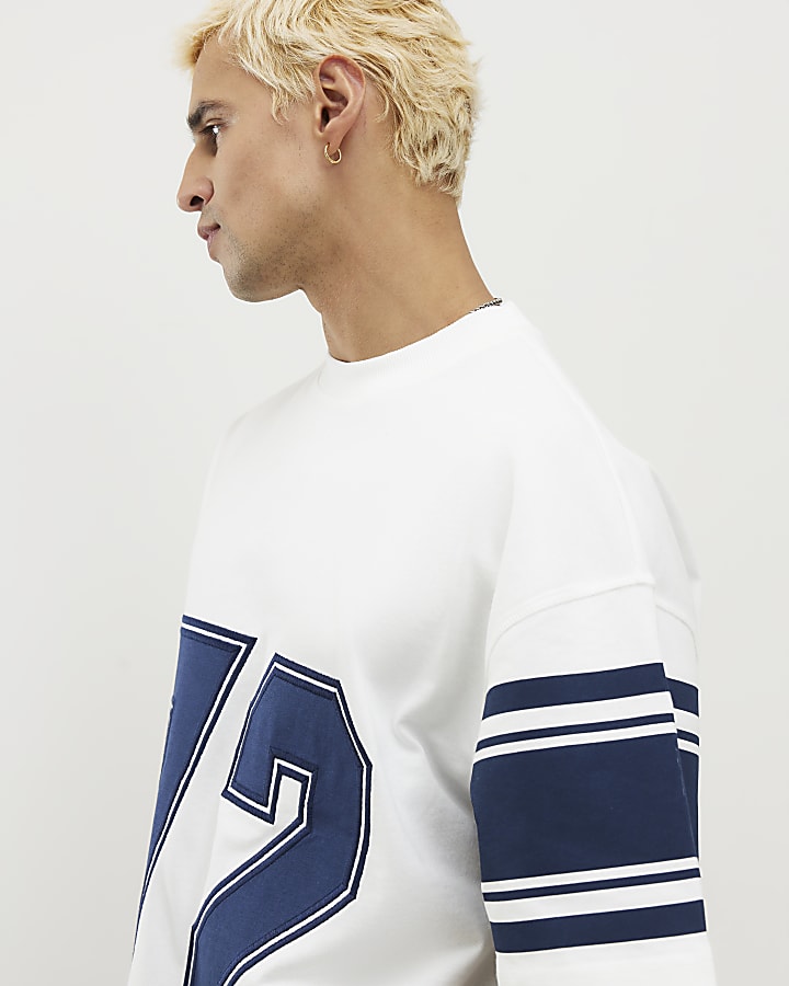 White Oversized Fit 72 T-Shirt