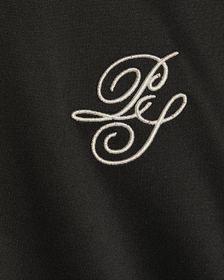 Black Regular Fit RI Script Jacket