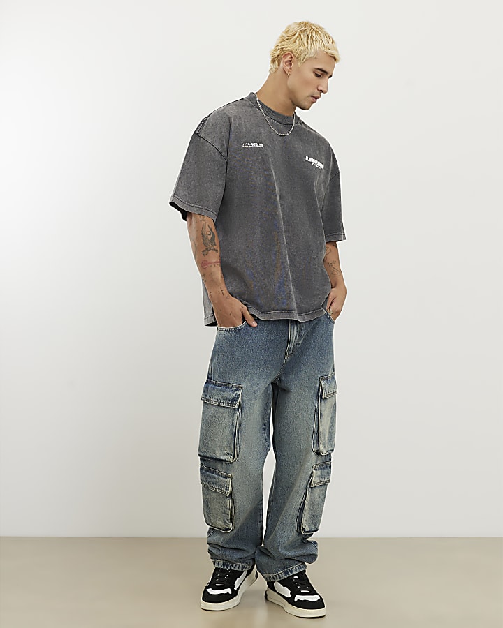 Black Oversized Fit Laguna Turbo T-Shirt