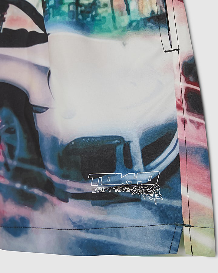 Black Tokyo Nights Swim Shorts