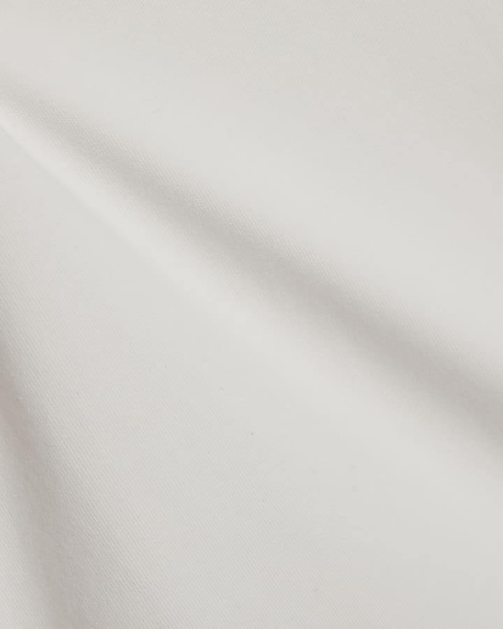 White Essential Muscle Fit V Neck T-Shirt