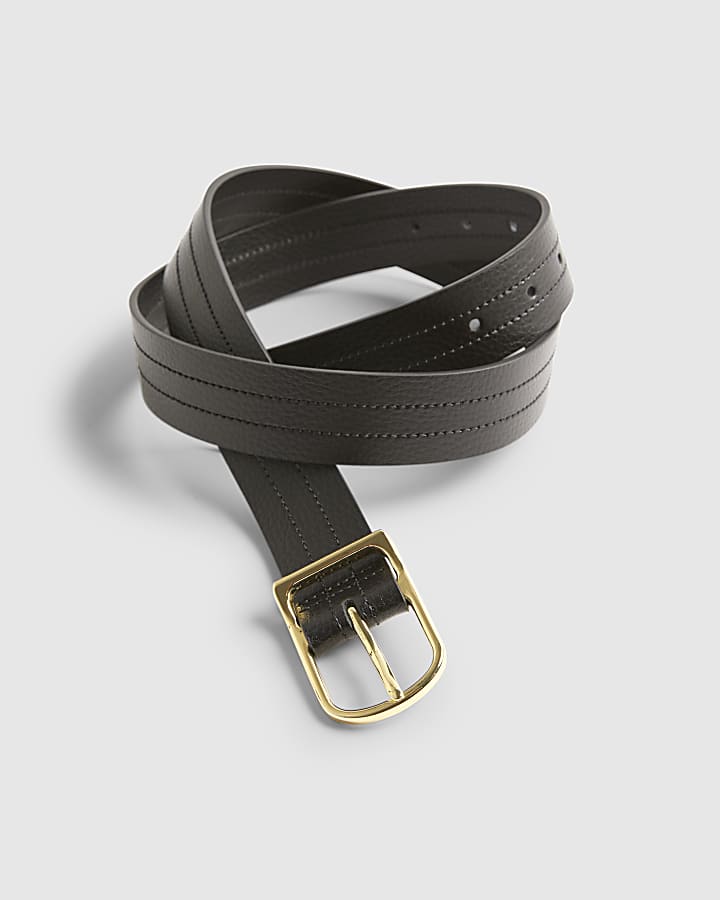 Black Premium Leather Belt