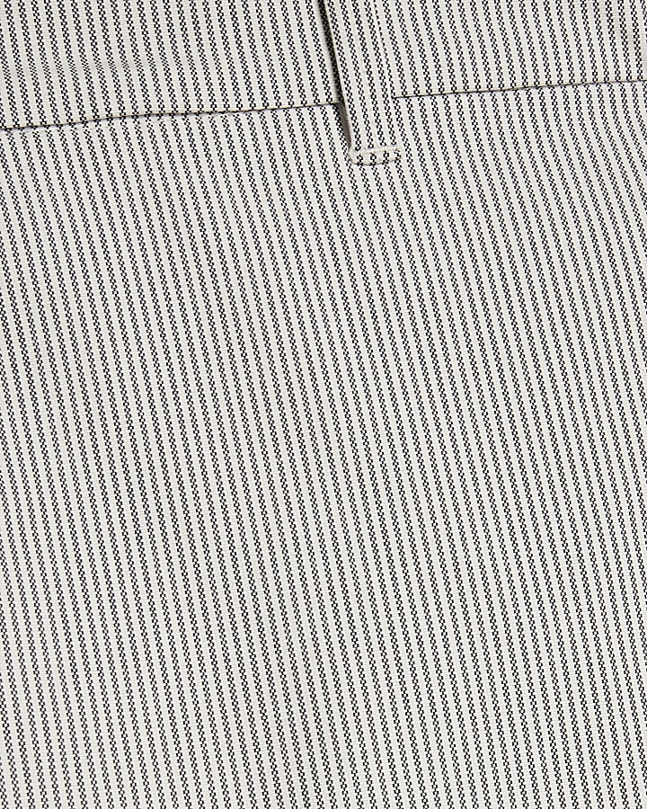 Blue Slim Fit Stripe Shorts