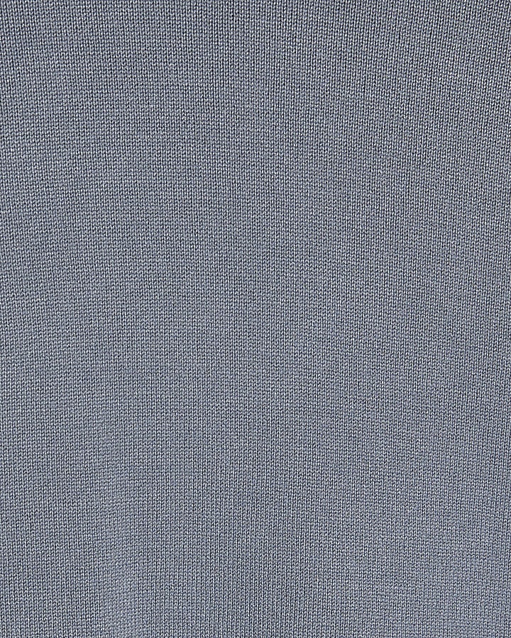 Blue Slim Fit Jumper