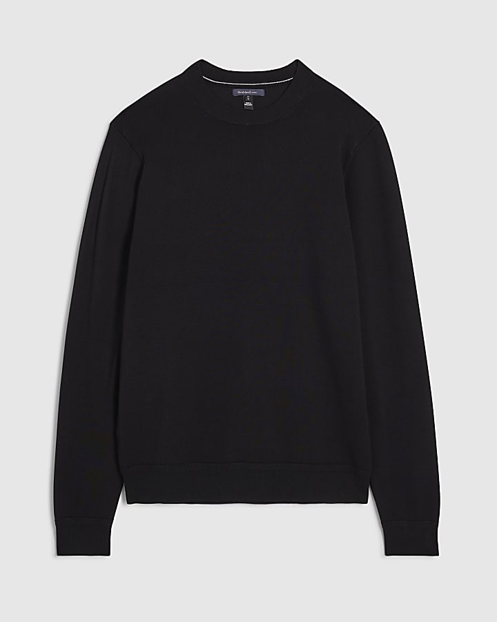 Black Slim Fit Sweatshirt