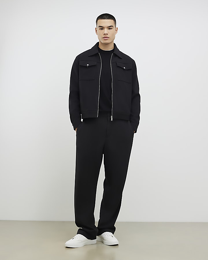 Black Slim Fit Sweatshirt