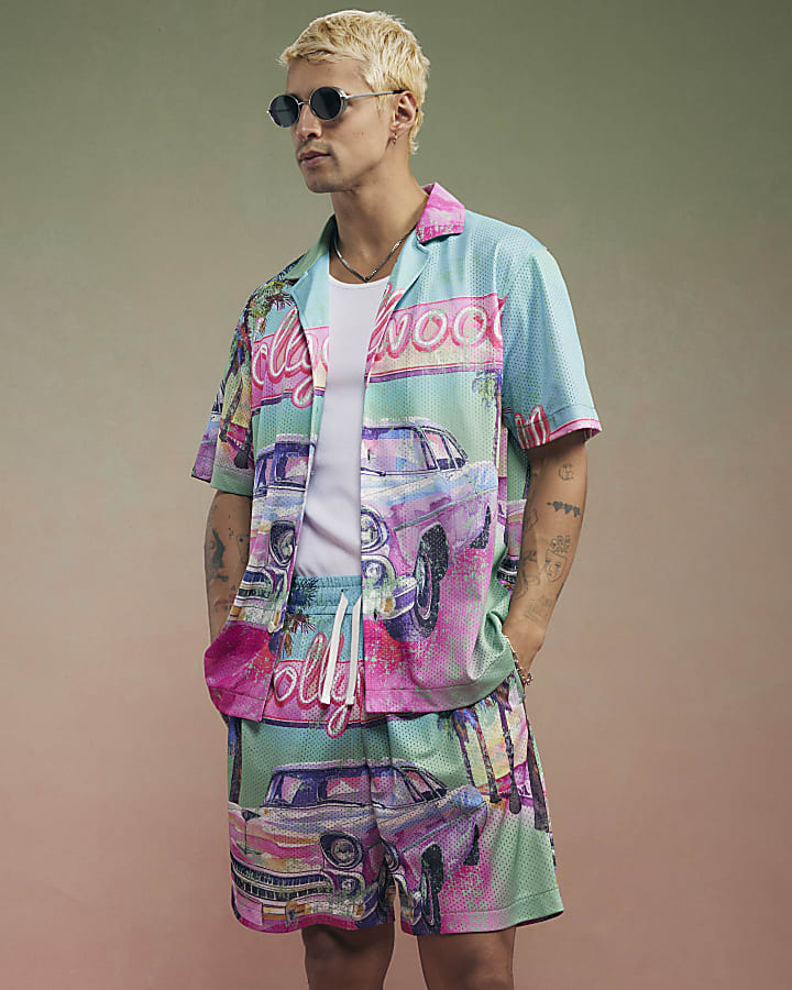 Green Year Zero Hollywood Mesh Shirt