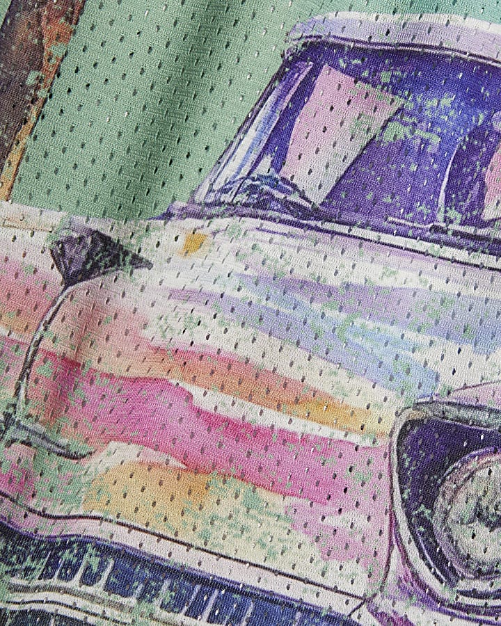 Green Year Zero Hollywood Mesh Shorts