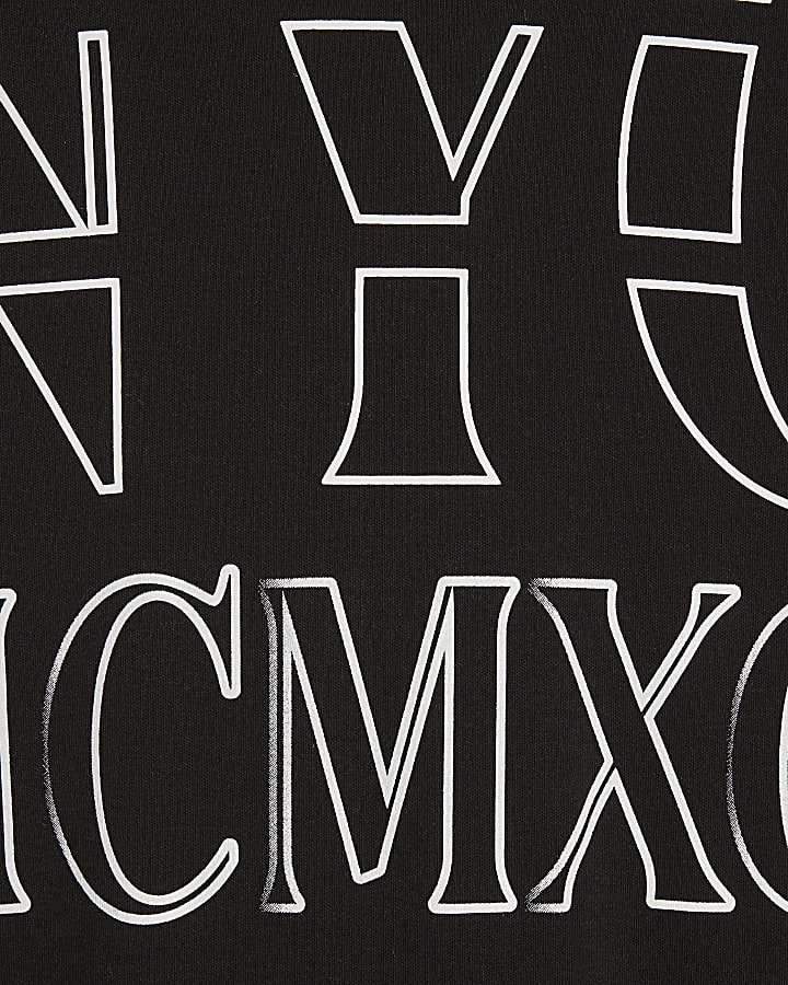 Black Regular Fit NYC MCMXII T-Shirt