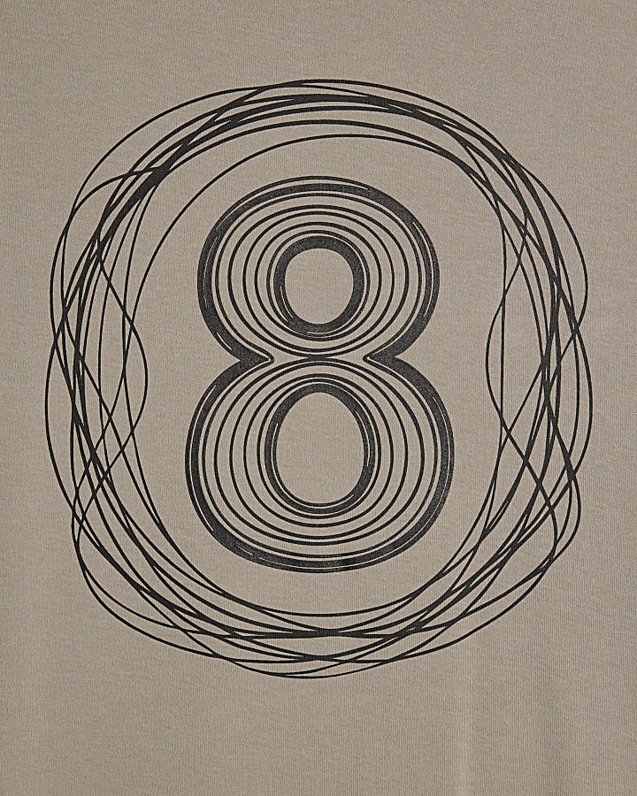 Beige Regular Fit 8 T-Shirt