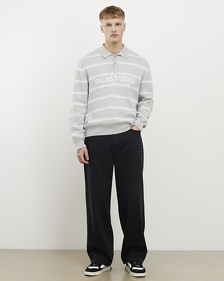 Grey Regular Fit Palais Studios Jumper
