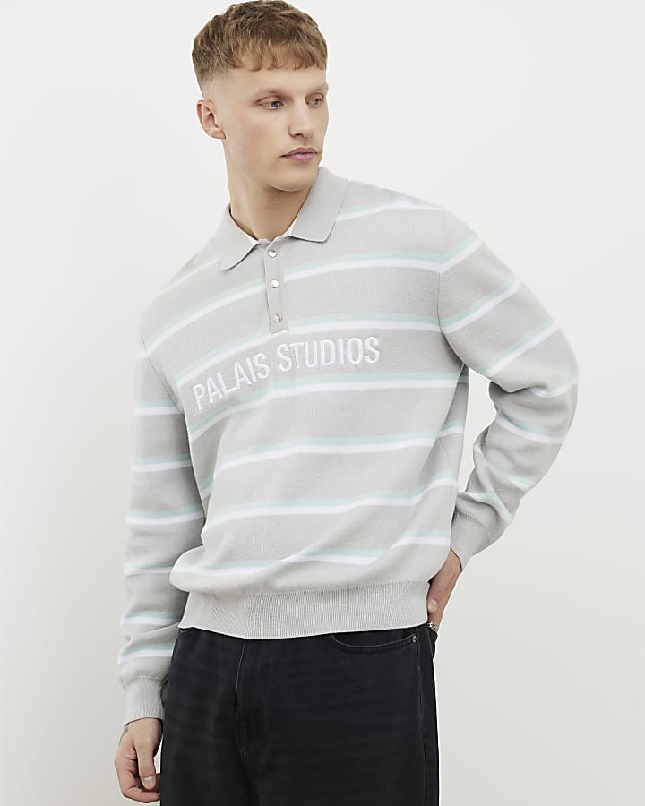 Grey Regular Fit Palais Studios Jumper