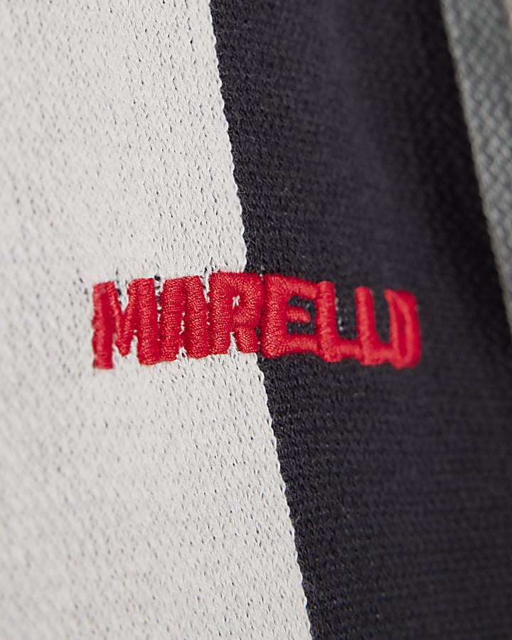 Blue Regular Fit Marello 76 Stripe Jumper