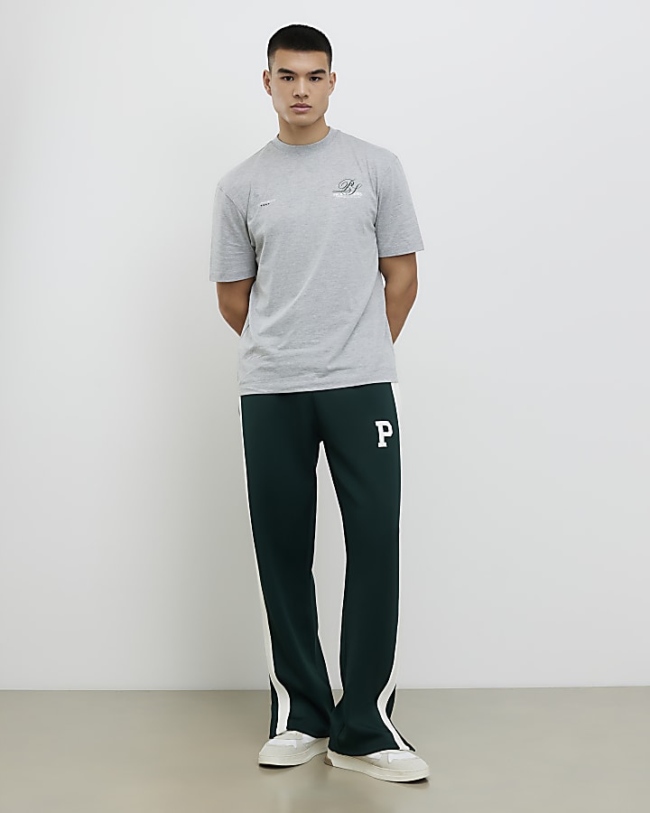 Grey Regular FIt Palais Studios T-Shirt