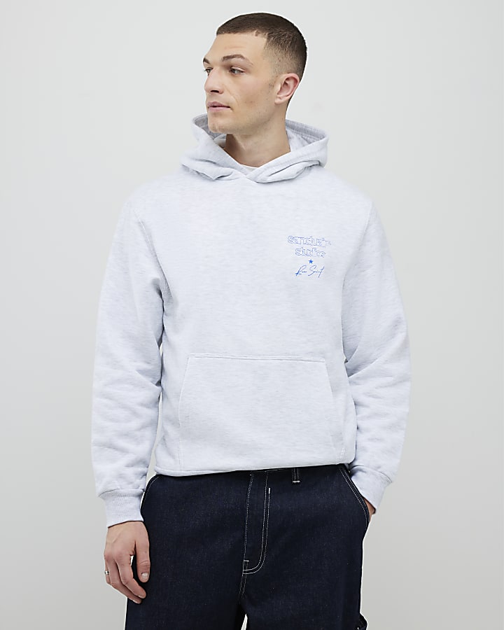 Grey Regular Fit Sanctuaire Studios Hoodie
