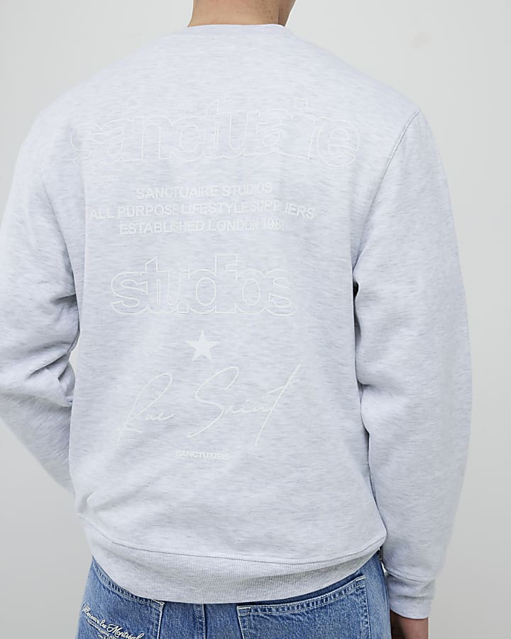 Grey Regular Fit Sanctuaire Sweatshirt