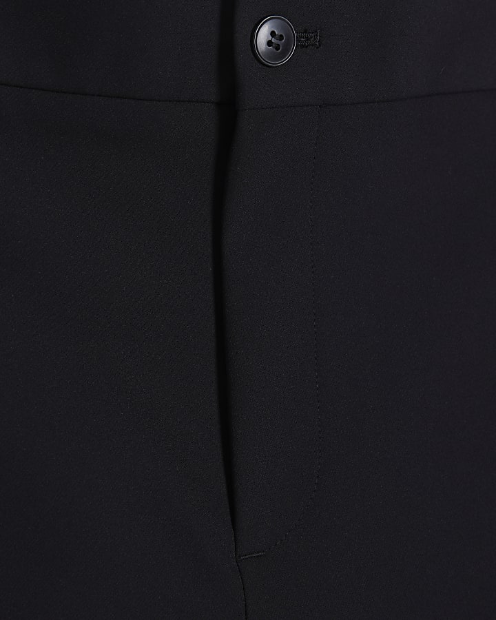 Black Skinny Fit Cargo Shorts