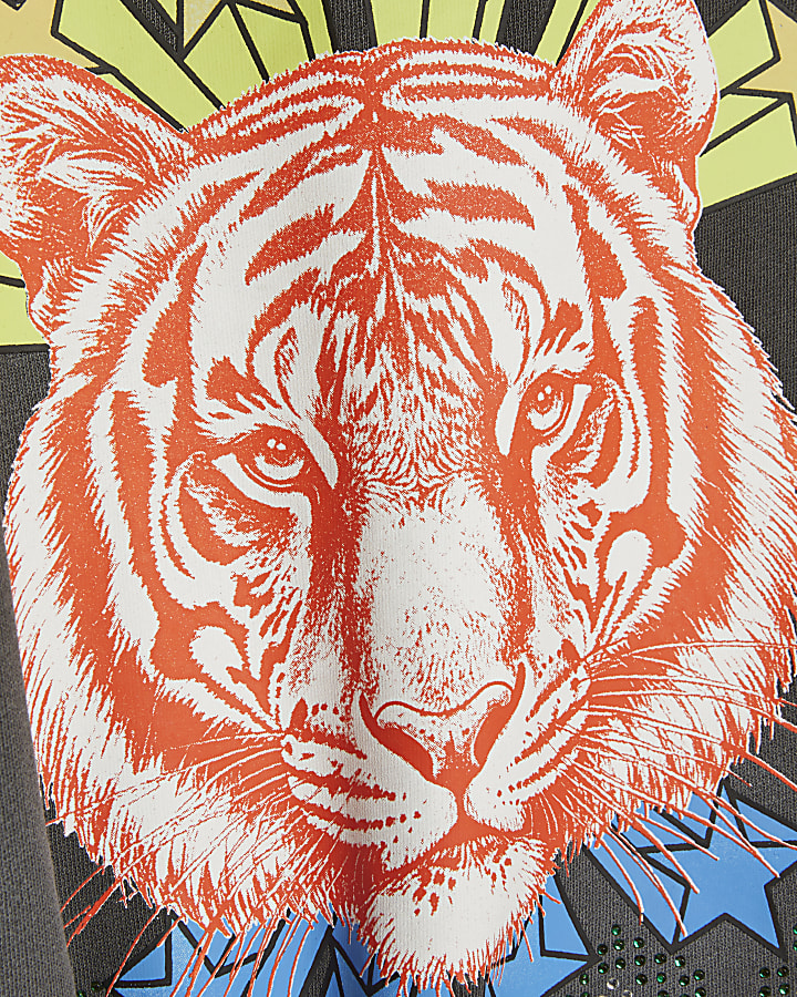 Black Year Zero Oversized Graphic T-Shirt